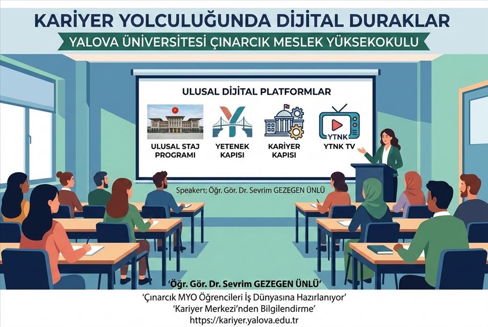 Çınarcık MYO’da Gelecek Planları: Kariyer Merkezi Öğrencilerle Buluştu