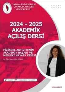 2024-2025 Eğitim Öğretim Yılı Çınarcık Meslek Yüksekokulu Akademik Açılış Dersi Gerçekleşti