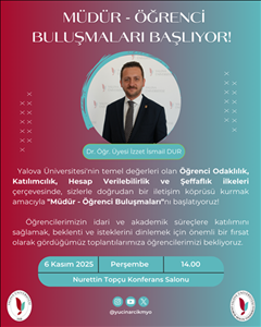 Müdür Öğrenci Buluşmaları Başlıyor! İlk Toplantı: 6 Kasım! 