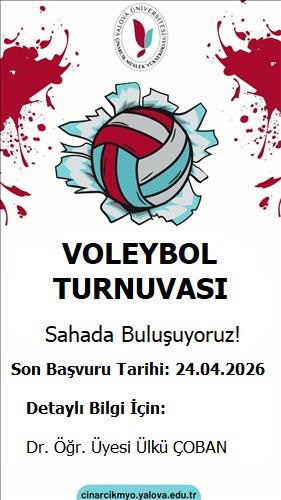 Çınarcık MYO Bölümler Arası Voleybol Turnuvası