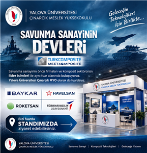 Çınarcık MYO Savunma Sanayisinin Devleriyle Aynı Fuarda